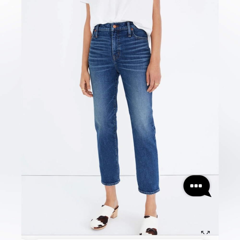 Madewell Mid-Rise Classic Straight Jeans Carsondale wash SZ 29